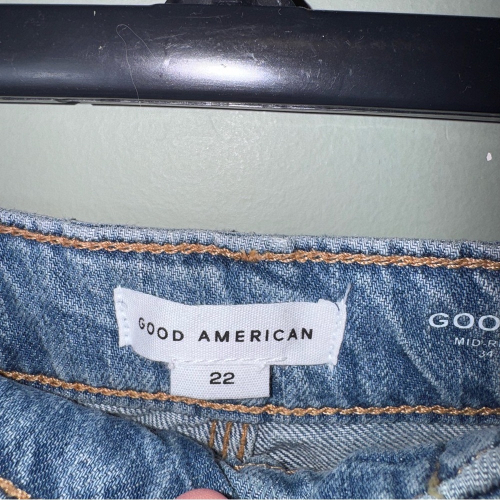 Good American Women’s Good Standard Ease Carpenter Size 22 Mid-Rise Wide Leg NWT - Picture 4 of 10